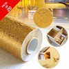 Kitchen Oil Proof Waterproof Stickers Aluminum Foil Golden Pack Of 20
