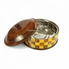 Wooden Handmade Tukri HOT POT with Steel inside
