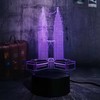 3D LED Night Light Petronas Twin Towers Desk Lamp