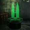 3D LED Night Light Petronas Twin Towers Desk Lamp
