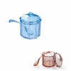 New Look Crystal Sugar Pot with colored lids and spoon - 300ML