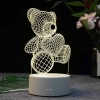 Romantic Heart Bear LED Night Light