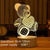 Romantic Heart Bear LED Night Light