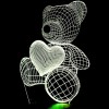 Romantic Heart Bear LED Night Light