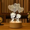 Heart Shaped Balloon Acrylic Led Night Light