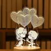 Heart Shaped Balloon Acrylic Led Night Light