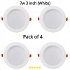 Pack of 4 Led Smd Down Light 7w 3 Inch White/Warm 220v