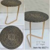 Aluminum Round Coffee Table With Iron Stand