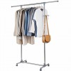 Single Pole Telescopic Movable Houseware Portable Clothes Rack
