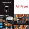 Silvercrest 2400W Extra Large Capacity Air Fryer: Cook Healthy Fry Without Oil