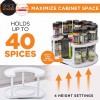 Spice Spinner Rotating Spice Rack Organizer for Kitchen Countertop