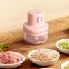 Mini Food Chopper Wireless Electric Garlic Mincer Portable for Vegetables Nut and More