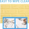 3D Wall Panels Peel And Stick Wallpaper Yellow Pack Of 05
