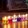 Decorated Mini Cute Little Glass Jelly Gel Candles 06 Pcs
