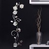3D Removable Flower Mirror Wall Sticker