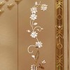 3D Removable Flower Mirror Wall Sticker
