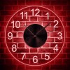 LED Lighting Wall Time Clock with Color Changing Transparent Clock