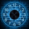 LED Lighting Wall Time Clock with Color Changing Transparent Clock