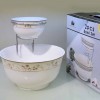 Chip and Dip Serving Set with Stand 2 Piece Ceramic Bowls for Appetizers Desserts, and Fruit