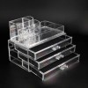 Beauty Desktop 3 Drawers Large Plastic Acrylic Makeup Organizer