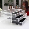 Beauty Desktop 3 Drawers Large Plastic Acrylic Makeup Organizer