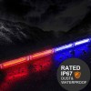 Car Red Blue Strobe LED Light Bar
