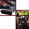 Pack Of 2: 01 Car Back Seat Organizer (6 Pocket) & 01 Premium Pu Leather Catch Caddy