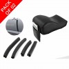 Car PU Memory Foam Armrest Console Cushion Cover And Car Rubber Door Guards Pack Of 02