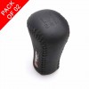 Genuine Leather Gear Shift Knob And Car Rubber Door Guards Pack Of 02