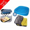 Summer Cooling Gel Cushion Seat And Micro-Fiber Cleaning Cloth Double Side Pack Of 02