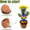 Home Decoration and Children Playing Dancing Singing Cactus Plush Toy