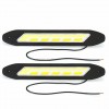 Pair Waterproof 12V LED COB Car DRL Driving Daytime Running Light Fog Lam
