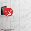 Marble Paper Decorative Tile Stickers Pack Of 50
