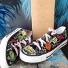 Doodle Art Black Sneakers