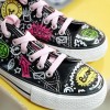 Doodle Art Black Sneakers