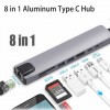 8 In1 Multi-Port Type C To Usb C 4k Hdmi Adapter Usb 3.0 Coming Soon
