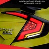Honda Civic Audi Style Lava Back Lamps 2016-21