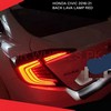 Honda Civic 2016-21 Back Lava Lamp Red