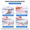 8Pcs Transparent Car Door Handle Cup Anti Scratches Stickers Protective Film For Toyota
