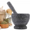 Manual Mortar and Pestle The Best Way to Grind Garlic, Spices, and Herbs