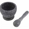 Manual Mortar and Pestle The Best Way to Grind Garlic, Spices, and Herbs