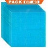 3D Wall Panels Peel And Stick Wallpaper Ice Blue Pack Of 40