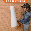 3D Wall Panels Peel And Stick Wallpaper Brown Pack Of 50