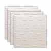 Beige Cream Circular Shapes 3D Wall Panel, Peel And Stick Wall Sticker Pack Of 50