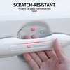 Silicon 8Pcs Transparent Car Door Handle Cup Anti Scratches Protective Film For Honda