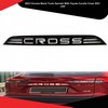 Toyota Corolla Cross 2021-2022 Chrome Black Trunk Garnish With LED