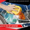 Microfiber Car Cleaning Bucket With Free Shampoo