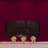 3D Self Adhesive Wall Stickers Wood Grain Dark Maroon Pack Of 30