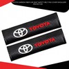 Toyota Carbon Fiber Car Seat Safety Belt Pad Cover Shoulder Protector