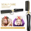 Heat Adjustable Temperature Iron Comb Straightening or Curly Hair